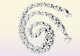 Fashion Jewellery Stainless Steel Necklace 6mm 8mm 11mm Box Byzantine Link Chain Silver Colour For Mens Womens SC07 N3483891