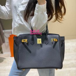 A Birknns Classic bag 2024 new Togo top layer cow leather large capacity fashionable Single Shoulder Messenger women's handbag 62SF