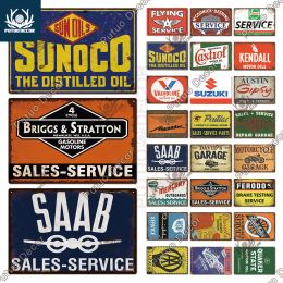 Films Putuo Decor Motor Car Sales Parts Service Tin Sign Plaque Metal Vintage Wall Decoration for Garage Club Man Cave Wall Decor