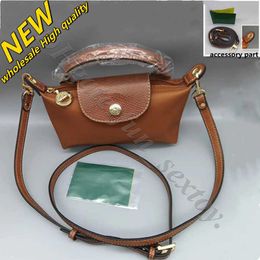 Dumplings Wholesale Store 2024 Off High Wallet Handbag Cheap freight source tote bag Version Quality Single-handle Mini Cognac Leather women Luxurys Handbags S8KK