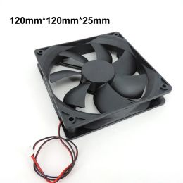 Pads 120mm 12cm 12025 DC Fan 5V 12V 24v 120*120*25mm Brushless Cooling Fan oilcontaining 2PIN PC Computer Case Cooler 12cm 0.1A A07