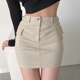 Skirts Summer American Style Sexy Suit Skirt Slim Looking Denim Women's High Waist Niche Sweet And Spicy Package Hip Culottes