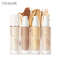 FOCALLURE Convermax Full Coverage Foundation Oil Control Face Makeup 20 Colours Matte Liquid Base Foundation 240410