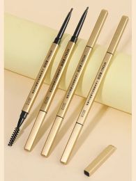 Enhancers Small Gold Bar Eyebrow Pencil Waterproof and Sweatproof Nondecolorizing Lasting Ultrafine Core Female Gray Brown