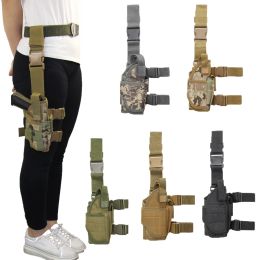 Packs Drop Left/right Leg Gun Holster Gun Bag for Glock 17/m9/p226/cz 75 Revoer Leg Adjustable Airsoft Pistol Gun Case for Hunting
