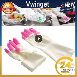 Disposable Gloves Long Sleeve Latex Kitchen Wash Dishes Dishwashing House Cleaning