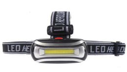 Mini Waterproof 600Lm COB LED Headlight 3xAAA Headlamp Bike Bicycle Head light with Headband for Camping Hiking Biking Kids1756505