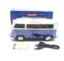 2pcslot LED Light USB Portable Mini Bus Speakers Car Player Wireless Bluetooth Speaker3107386