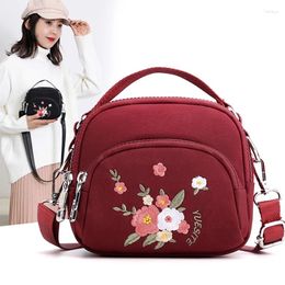 Bag Women Top-handle Shoulder Designer Handbag Nylon Female Casual Shopping Embroidery Crossbody Messenger Bags