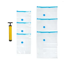 Storage Bags Vacuum Bag Compressed Packing Vaccum Hand-Pump Foldable Clothing Sorting Waterproof