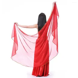 Stage Wear Glitter Sequins Trimmed Chiffon Veil Shawl Belly Dance Hip Wrap Scarves 250x120cm