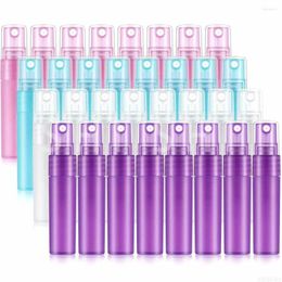 Storage Bottles 5pcs Frosted Perfume Spray Bottle Plastic Fine Mist Atomizer Pumps For Essential Oils Cosmetic Containers 3ml 5ml 10ml