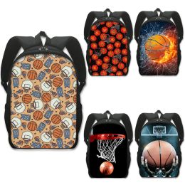 Bags Basketball Print Backpack for Teenager Boys Children School Bags Men Rucksack Outdoor Travel Bag Laptop Sports Backpacks