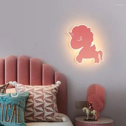 Wall Lamp Children's Room Bedside Modern Minimalist Lamps And Lanterns Cute Cartoon Boys Girls Bedroom Decorative Lights