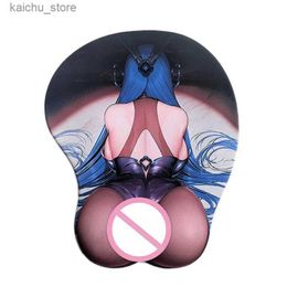 Mouse Pads Wrist Rests Stormpike Attack On Titan Mikasa Sexy Girls Big Ass oppai Mousepad Mat Anime Big Ass 3D Mouse Pad with Wrist Rest Soft Silicone Y240419