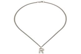 21ss Raf Simons 3D R letter pendant non fading Necklace Street hip hop punk accessories holiday gift8337568
