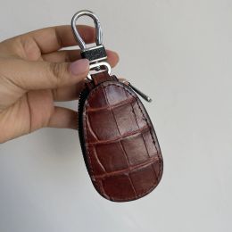 Wallets 2020 New Arrivals Crocodile Leather Keybag Luxury Key Chain Holder For Car Fashion Vintage Zipper Key Holder Organiser