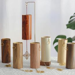 Decorative Figurines Chord Natural Bamboo Meditation Wind For Outdoor Chime Relaxation Garden Decoration Windbell Home Patio Chimes