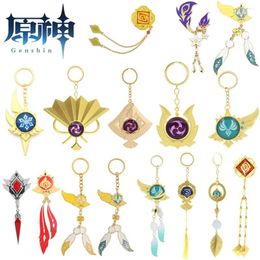 Party Supplies Game Genshin Impact Venti Cosplay Accessories Keychain Brooch Wanderer Vision Role Play Halloween Carnival Props Small Gift