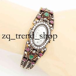 Designer Jewellery Vintage Turkish Bangle Watches Bohemia Women Bracelet Antique Gold Colour Quartz Watch Digital Wristwatch Relogio Feminino Gift 68