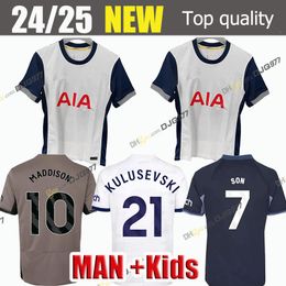 24 25 SON MADDISON Soccer Jerseys RICHARLISON ROMERO KULUSEVSKI KULUSEVSKI 23 24 VAN DE VEN BISSOUMA JOHNSON SOLOMON Football kit shirt SPURS Top Men kids set