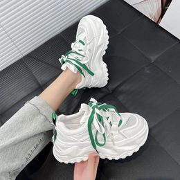 Casual Shoes Mesh Thick Sole Dad 2024 Versatile Sports Vulcanised Little White Sneakers Women Luxury Zapatos De Mujer