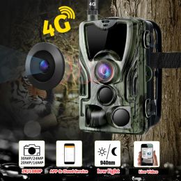 Cameras HC801 Hunting Trail Camera Outdoor 3G 4G WiFi Photo Trap Waterproof 0.3s Trigger Night Vision Wildlife Animal Hunting Camera