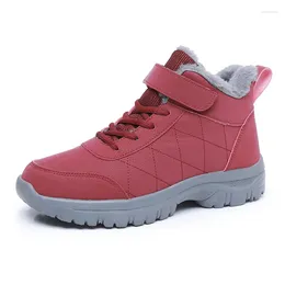 Casual Shoes Moipheng Couples Platform Sneakers Winter Plush Warm For Women Thick Sole Walking Sports Men High Top Sneaker