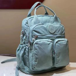 Backpacks Fashion Woman Backpack Waterproof Nylon Soft Handle Solid Multipocket Travel Zipper Feminina School Bags Laptop Backpack