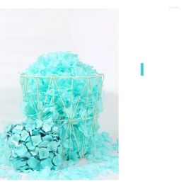 Decorative Flowers 1bag/pack Light Blue Artificial Rose Petals Non-woven Fake Flower Wedding Decoration Proposal Birthday Stage Layout Hand