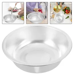 Dinnerware Sets Saucepans Aluminum Basin Kitchen Wash Storage Metal Fruit Washing Rice Container Home Sifter Laundry