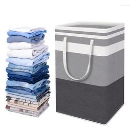 Storage Bags 1x Laundry Basket 75L Large Capacity Dirty Cloth Hamper Portable Foldable Clothes Toy With Handle Square Case Box