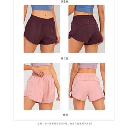 Yoga Lu-02 Brand Womens Outfits Shorts Exercise Short Pants With Zipper Pocket Fitness Wear Girls Running Elastic Female Pants Sportswear 956