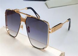 2020 new Top men glasses THE DAWM design sunglasses square K gold hollow frame highend top quality outdoor uv400 eyewear 5 Colour 6840067