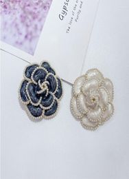 Pins Brooches Camellia Pearl For Women Elegant Flower Corsage Fashion Winter Jewellery Sweater Coat Luxurious Accessories Brooch Kir5774404