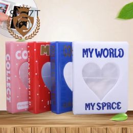 Camera 1PC Mini Cute Hollow Heart Photo Album Love Star Chasing Storage 3 Inch Photocards Holder Can Hold 36 Photos or Cards