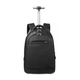 Carry-Ons Travel Bag With Wheels Men's Trolley Backpack Business Large Capacity Wheeled Backpack Travel Rolling Luggage Bag For Women