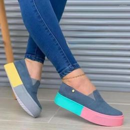 Casual Shoes European And American Trend Women's Single 2024 Spring Autumn Thick Sole Simple Lazy Jean For