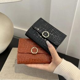 Wallets PU Leather Short Portable Solid Color Coin Purse Card Holder Women Girls