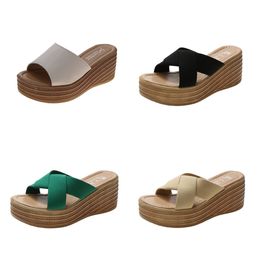 GAI Waterproof Summer Hole Shoes Slippers Women's Soft-soled Outer Wear Half-drag Nurse Sandals Thick-soled Men Women Six Contrasting Colour Beach