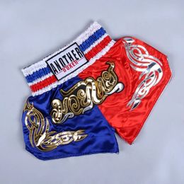 Mens Boxing Pants Printing MMA Shorts Fight Grappling Short Polyester Kick Gel Boxing Muay Thai Pants Thai Boxing Shorts 240419