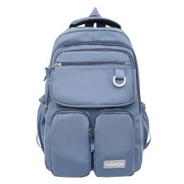 Backpacks 2023 Korea Women Backpack High School Backpack School Bags For Student Teenage Girls Multi Pockets New Simple Schoolbag Mochila