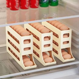 Storage Bottles 30 Grids Refrigerator Egg Box Large Capacity Plastic Roll Off Rack Dedicated Space Saving