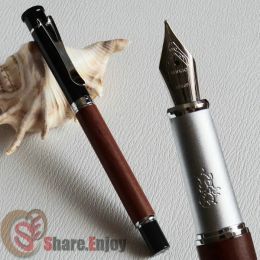 Pens FOUNTAIN PEN FINE NIB NOBLE JINHAO Y3 WINE ROSEWOOD AND SILVER BLACK GOLDEN SILVER WHITE 5 Colours FOR CHOOSE BEST GIFT