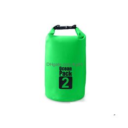 Pool Accessories 2L Waterproof Water Resistant Dry Bag Sack Storage Pack Pouch Swimming Outdoor Kayaking Canoeing River Trekking D Dh5Zi