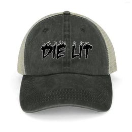 Berets DIE LIT Cowboy Hat Trucker Cap Black For Women Men's