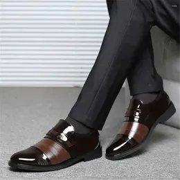 Dress Shoes Slipon Synthetic Leather Black For Men Elegant Wedding Boyfriend Man Sneakers Sports Offers Loafersy