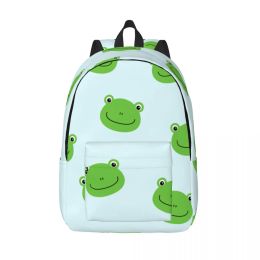 Bags Men Women Backpack Large Capacity School Backpack for Student Cute Frogs School Bag