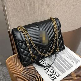 Bag Trendy Women's 2024 Y Rhombic S Embroidery Single Shoulder Messenger