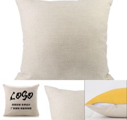 1717 inches Natural Canvas Pillow Case Undyed Cotton Throw Cushion Cover Blank Sofa Pillow Casefor handpainting 487 S28587554